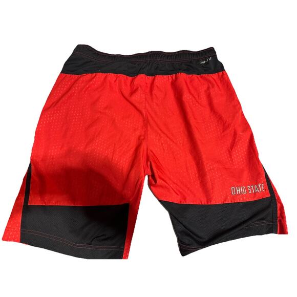 Ohio State Buckeyes Shorts SZ Medium Nike Athletic Men's Red Dri-Fit OSU - Picture 1 of 5